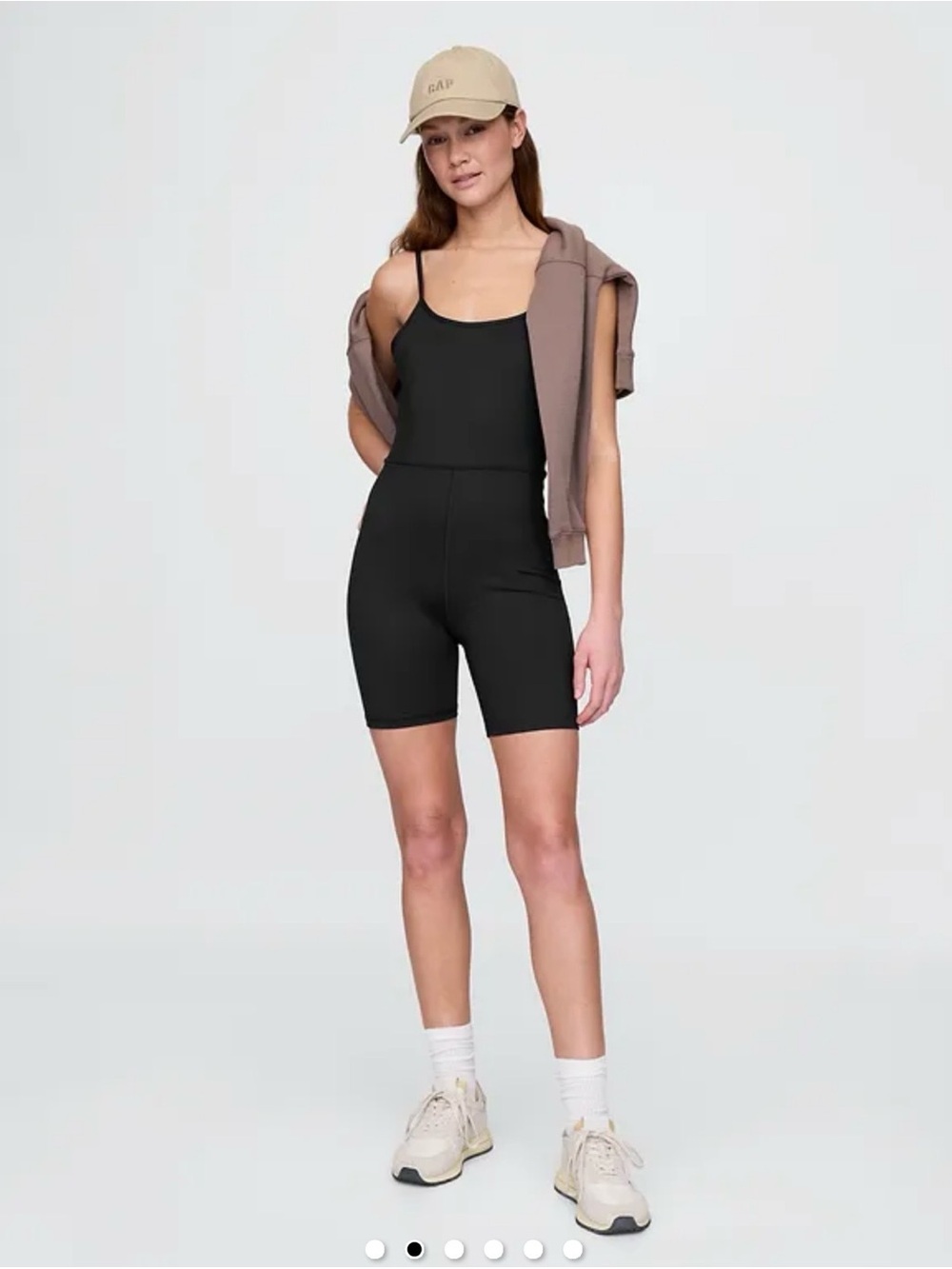 GAPFIT Black Power Bike Short Romper size large